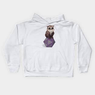 Cute baby owl bear Kids Hoodie